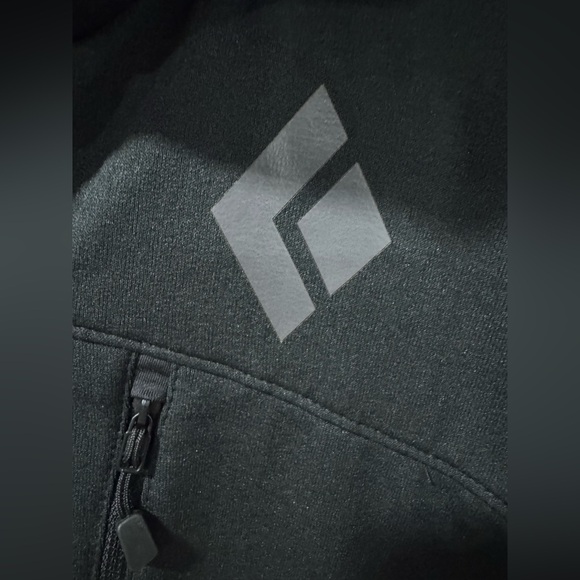 Black Diamond Men’s 1/2 Zip Black Fleece Jacket Size Large - Picture 8 of 8